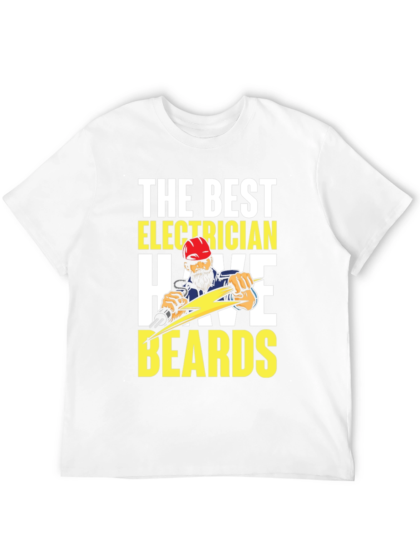 Bearded Electrician T-Shirt - Funny Electrician Gift