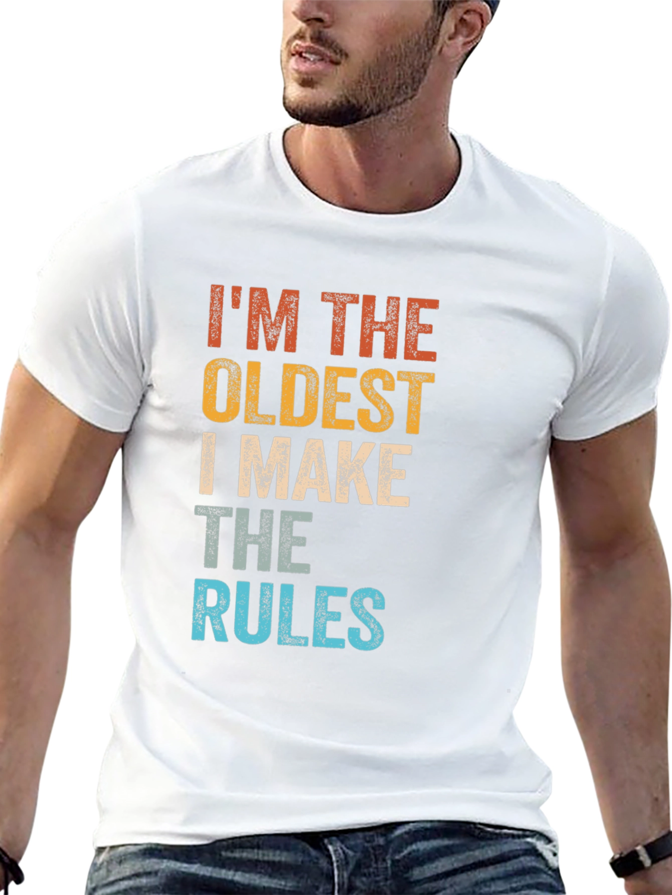 Im The Oldest I Make The Rules Graphic Tee