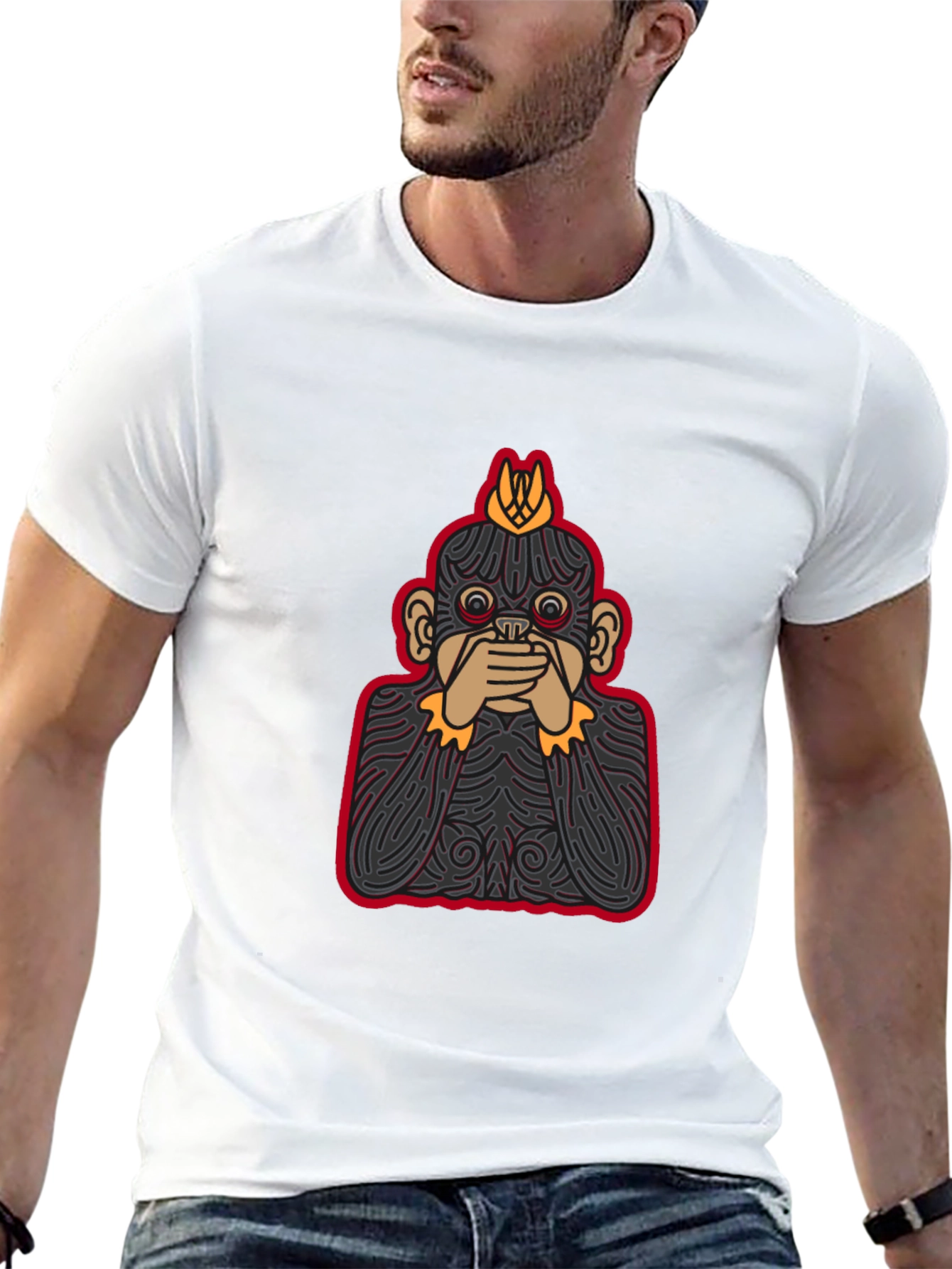 Hear No Evil Monkey Graphic Tee
