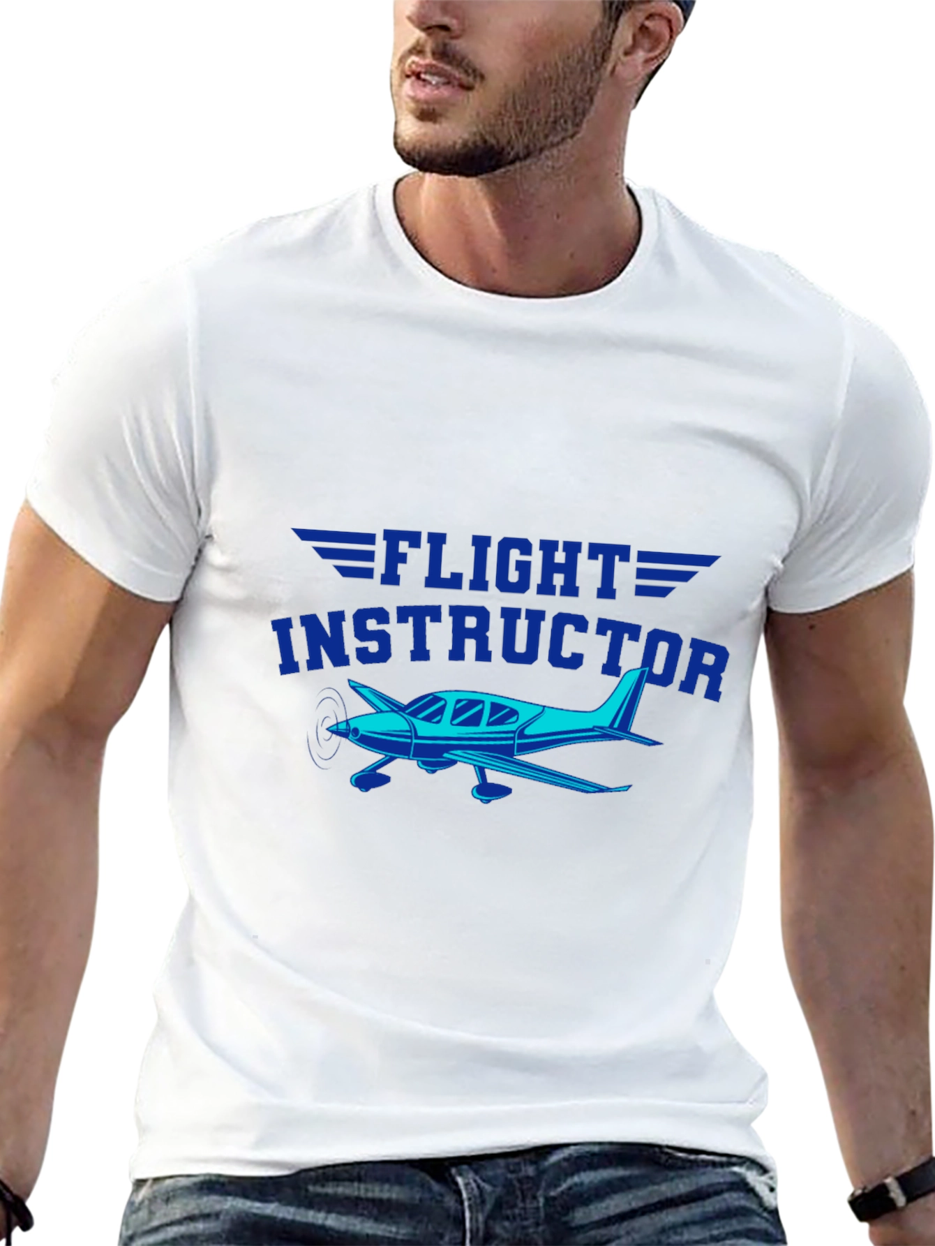 Flight Instructor Graphic T-Shirt - Pilot Aviation Tee