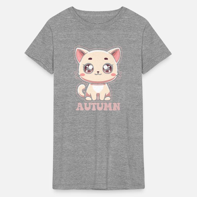 Autumn Cute Kitty Cat Design for Girls Name Autumn