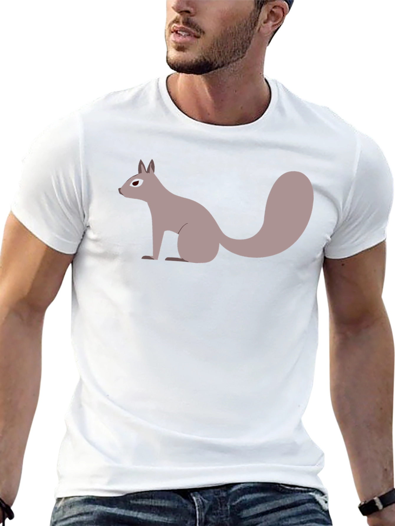 Squirrel Graphic T-Shirt - Unique Animal Design