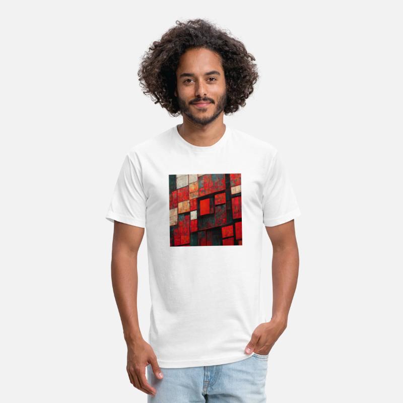 Bauhaus Geometric Shapes Red Design
