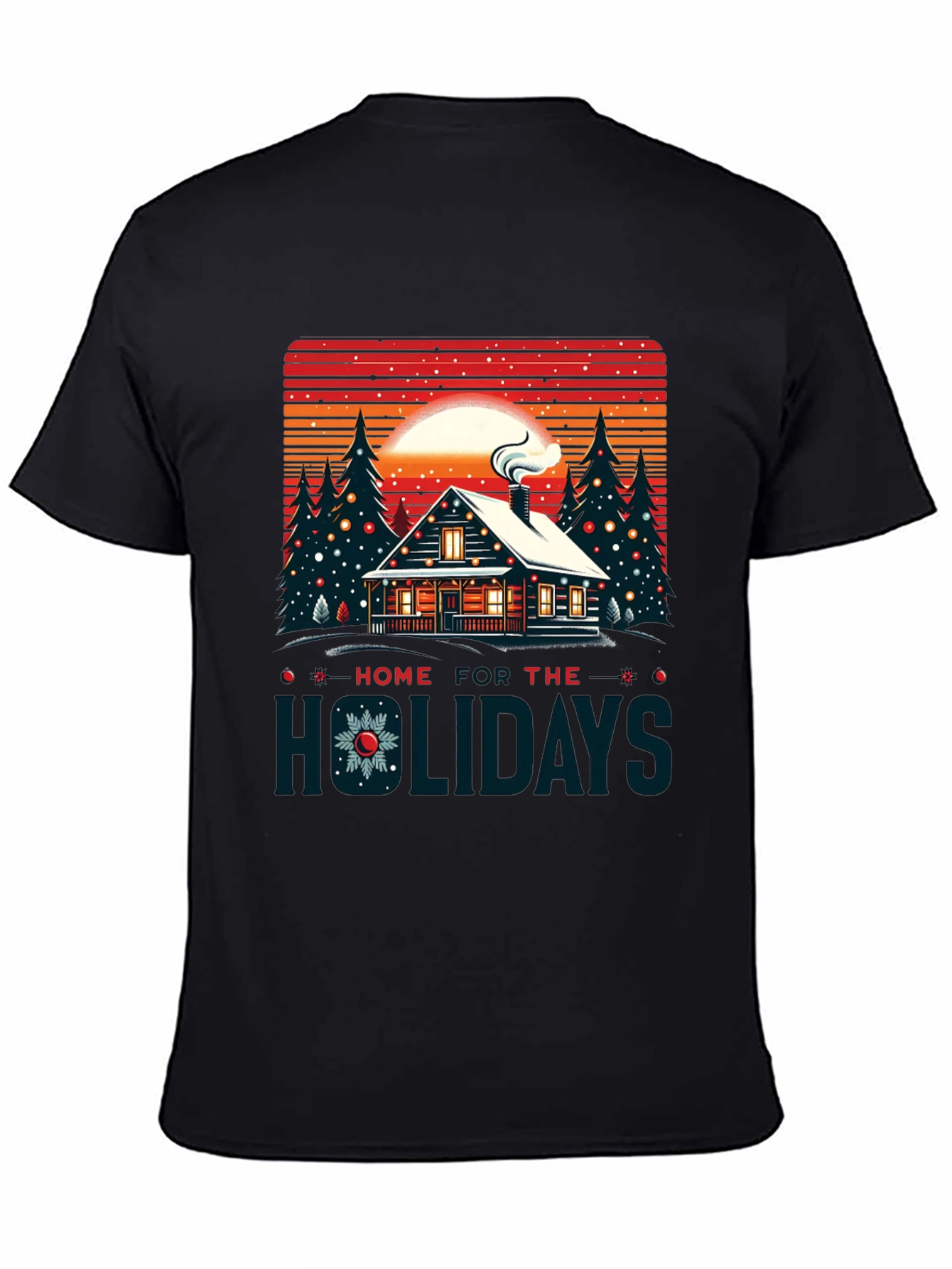 Home for the Holidays Cabin T-Shirt