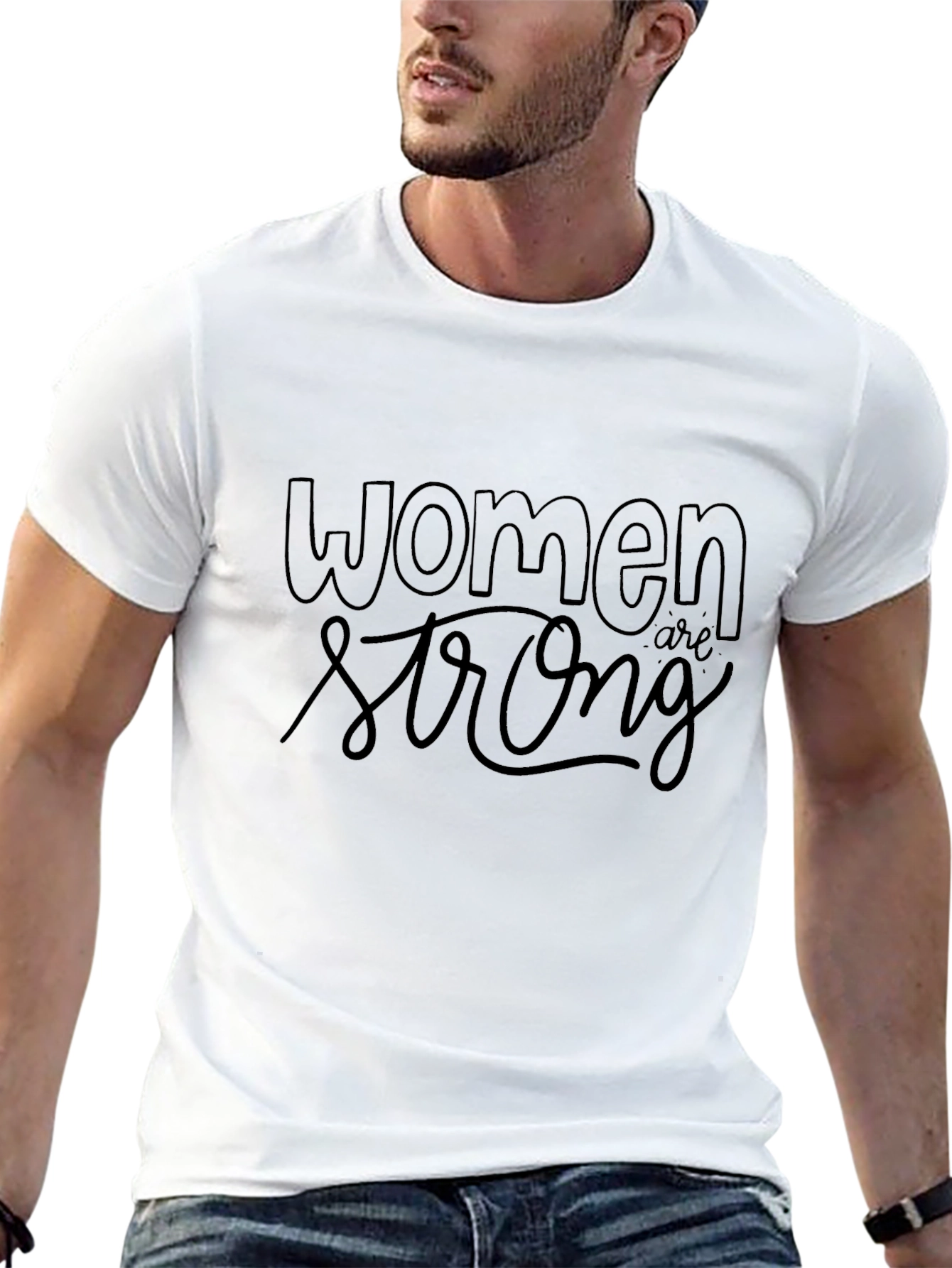Women are Strong Black T-Shirt