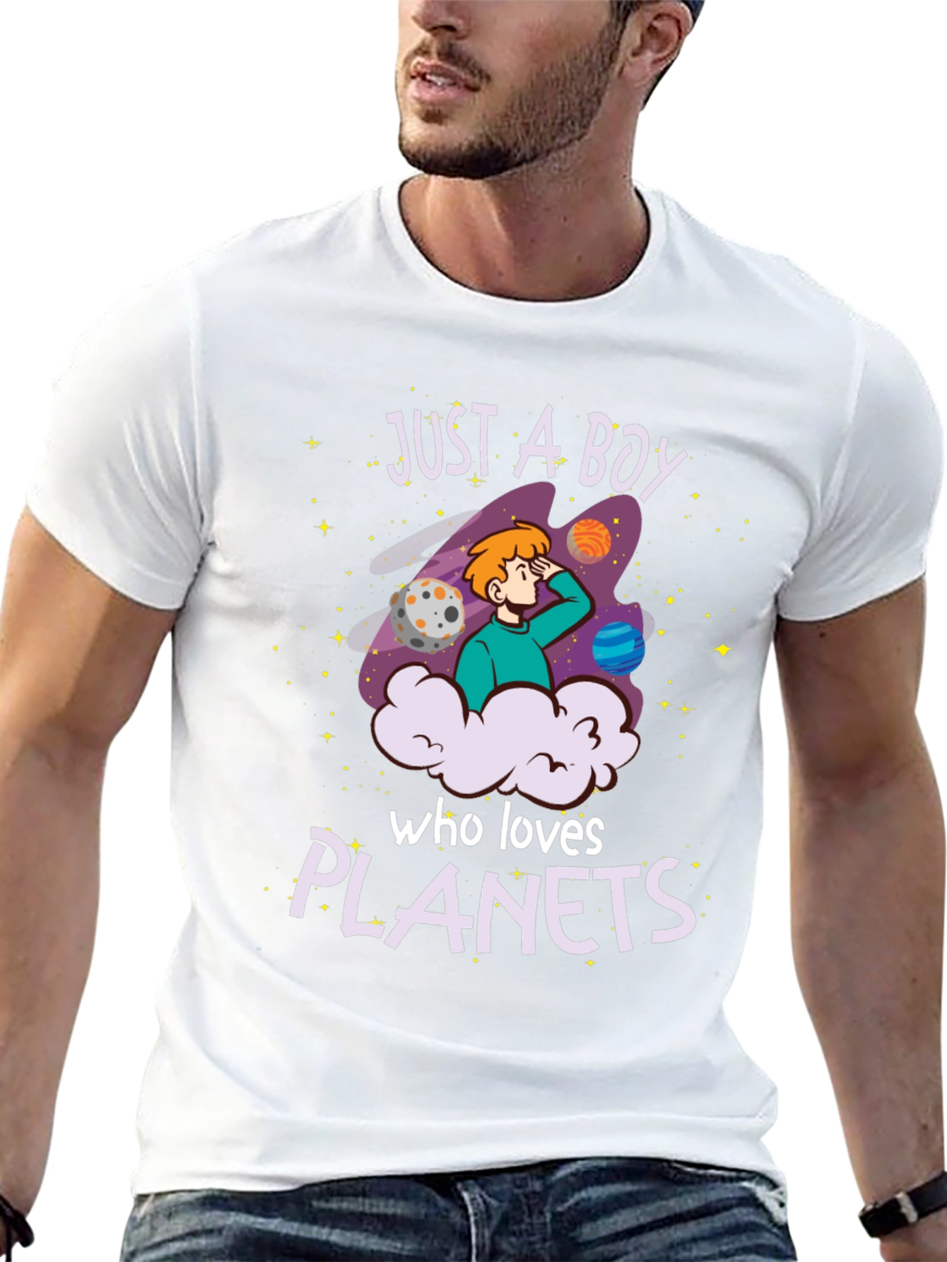 Just A Boy Who Loves Planets T-Shirt