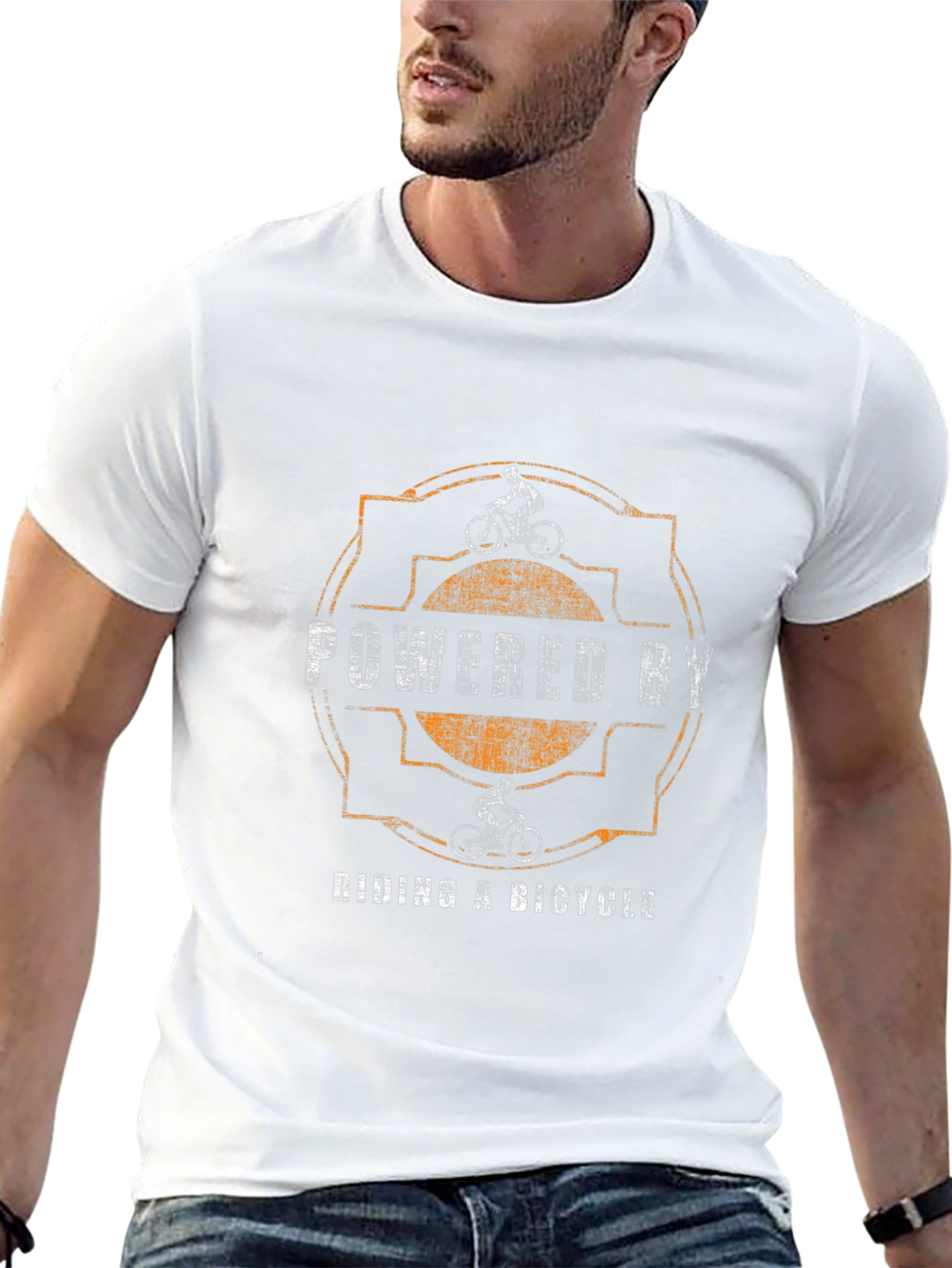 Powered By Riding a Bicycle T-Shirt