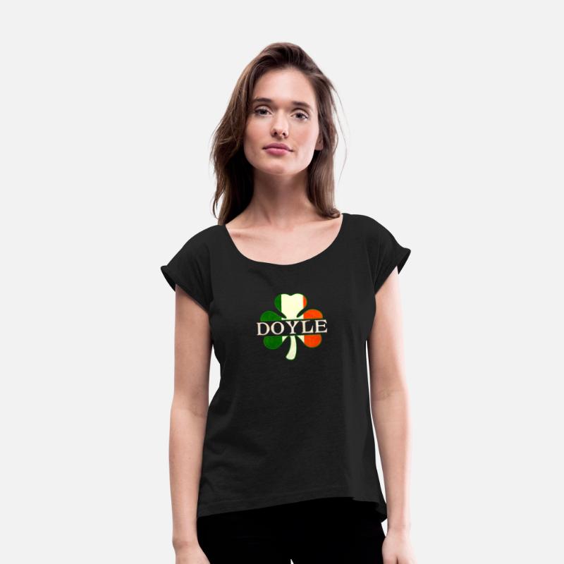 Doyle Irish Surname Ireland Flag Shamrock