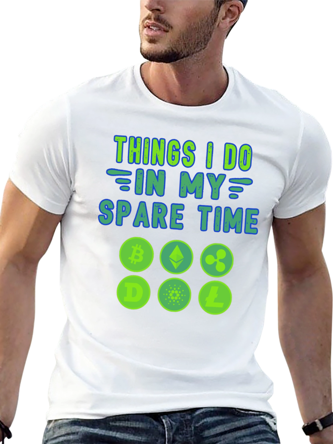 Crypto Spare Time Graphic Tee