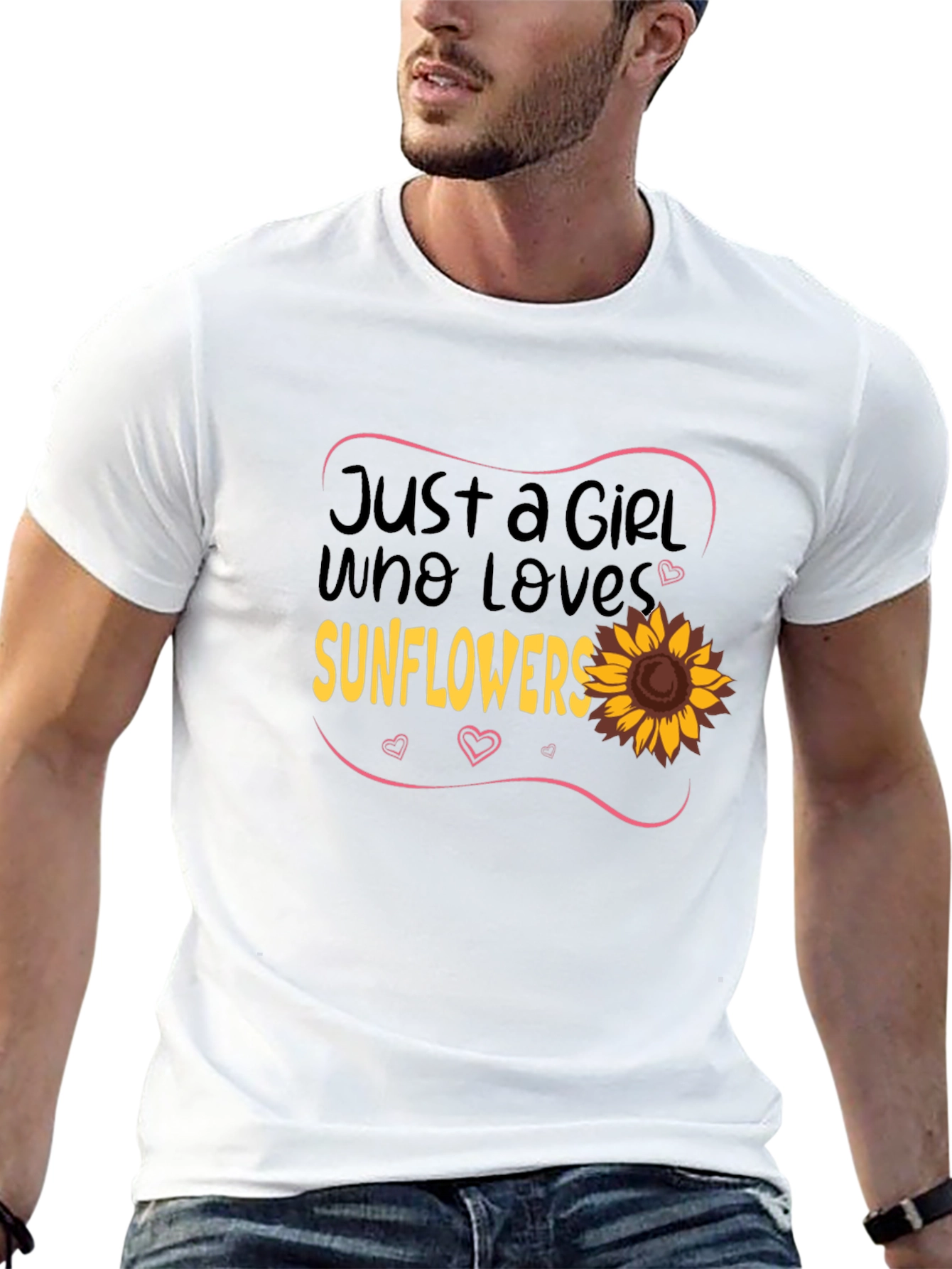 Sunflower Lover Black T-Shirt