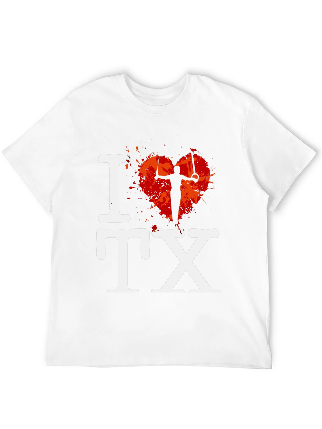 I Love TX Gymnast Tee - Black