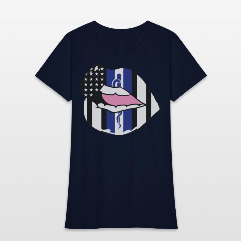EMS US Flag Lips Emergency First Responders