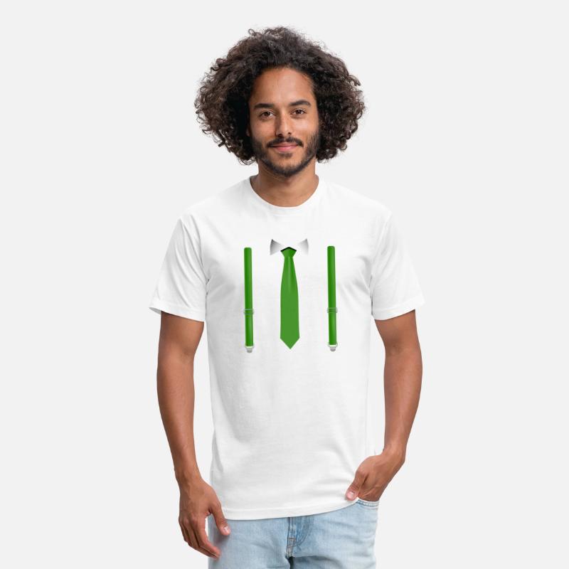 Funny Gree Tie with Black Suspenders Perfect