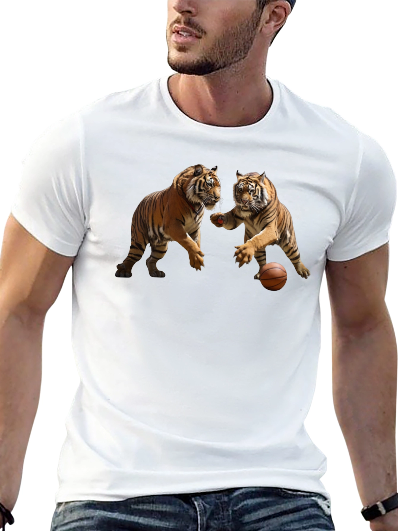 Tiger Basketball Graphic T-Shirt