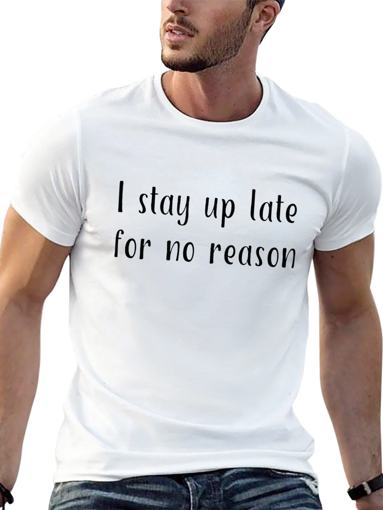 I Stay Up Late T-Shirt - Novelty Graphic Tee