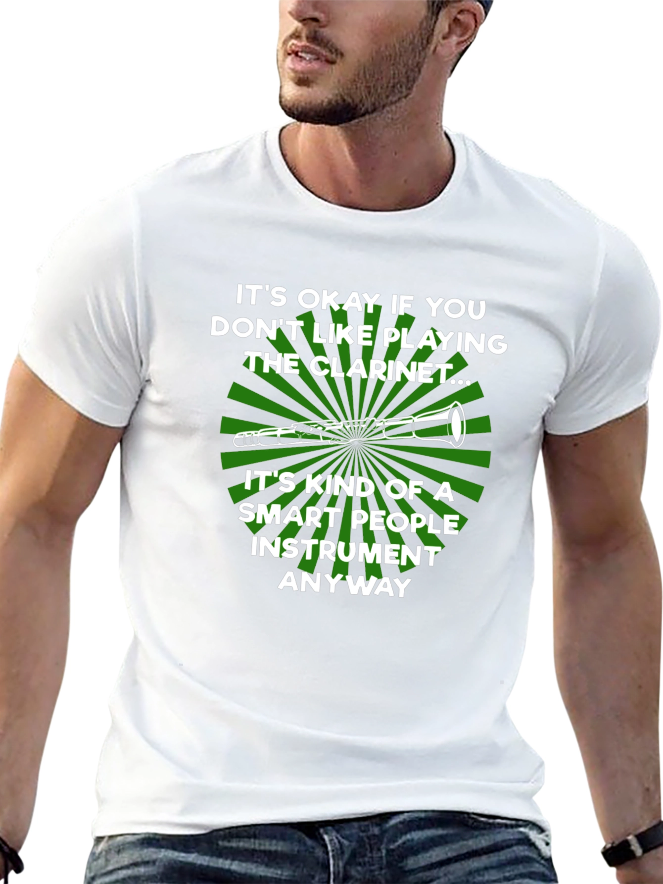 Funny Clarinet Player T-Shirt: Smart People Instrument