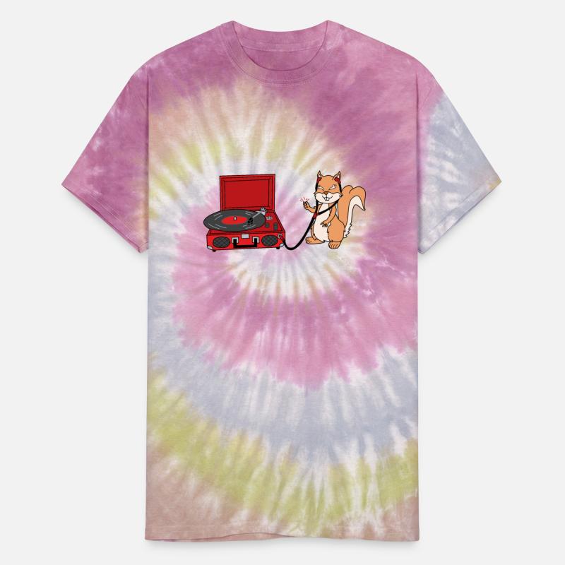 Groovy Squirrel Listening To Music DK - Red
