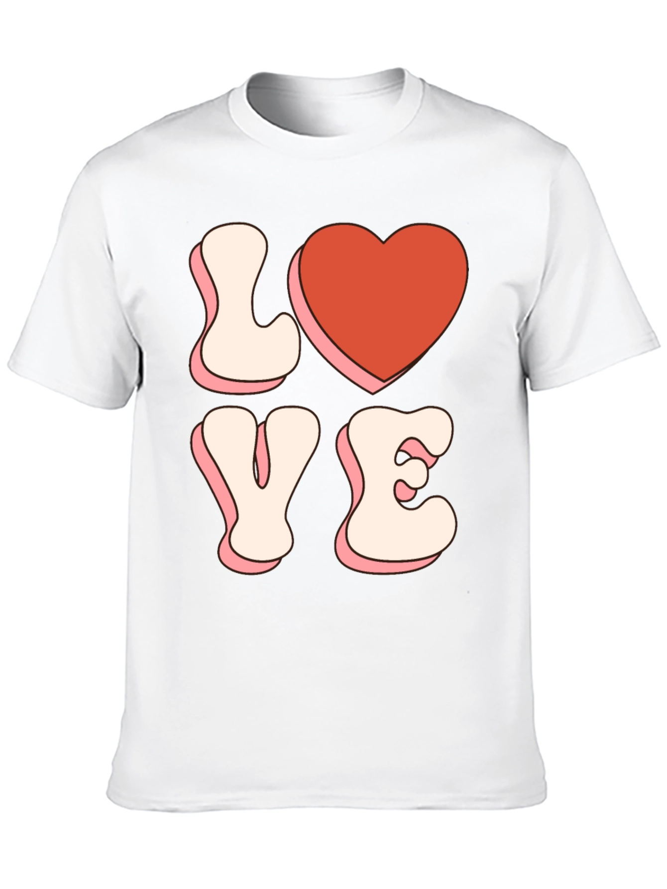 Retro Love Heart Graphic Tee