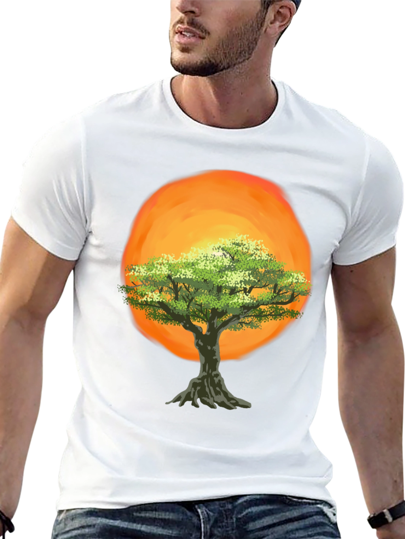 Tree of Life Graphic Tee - Sunset Design