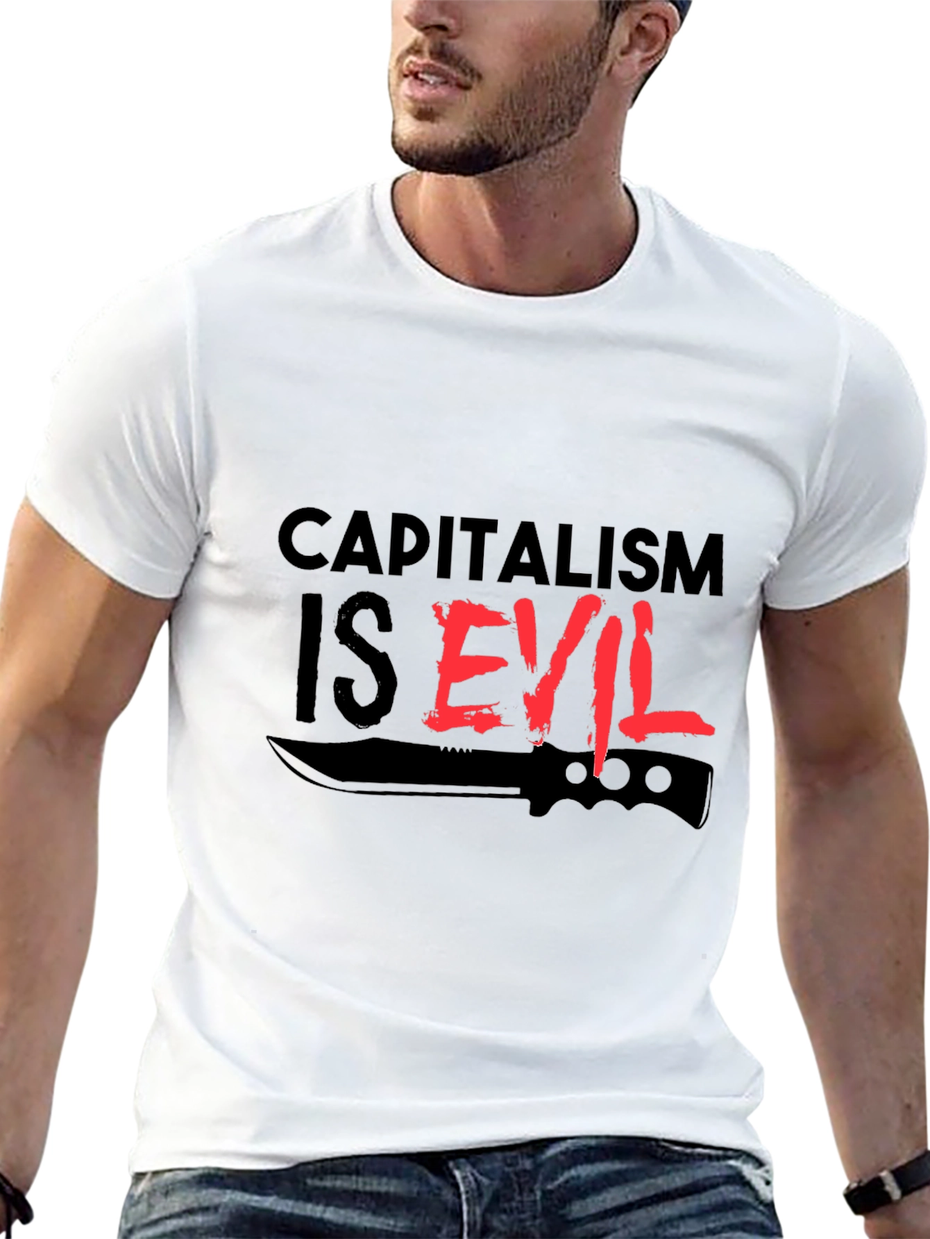 Capitalism is Evil T-Shirt - Edgy Statement Tee