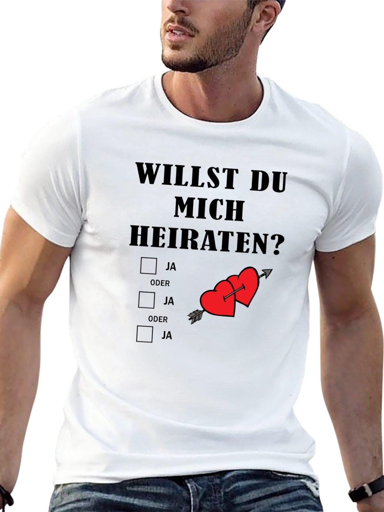 Will You Marry Me T-Shirt Novelty Proposal Tee