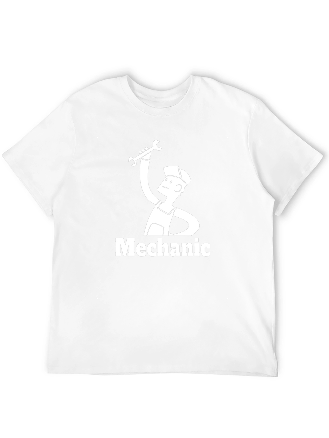 Mechanic Cartoon Graphic T-Shirt