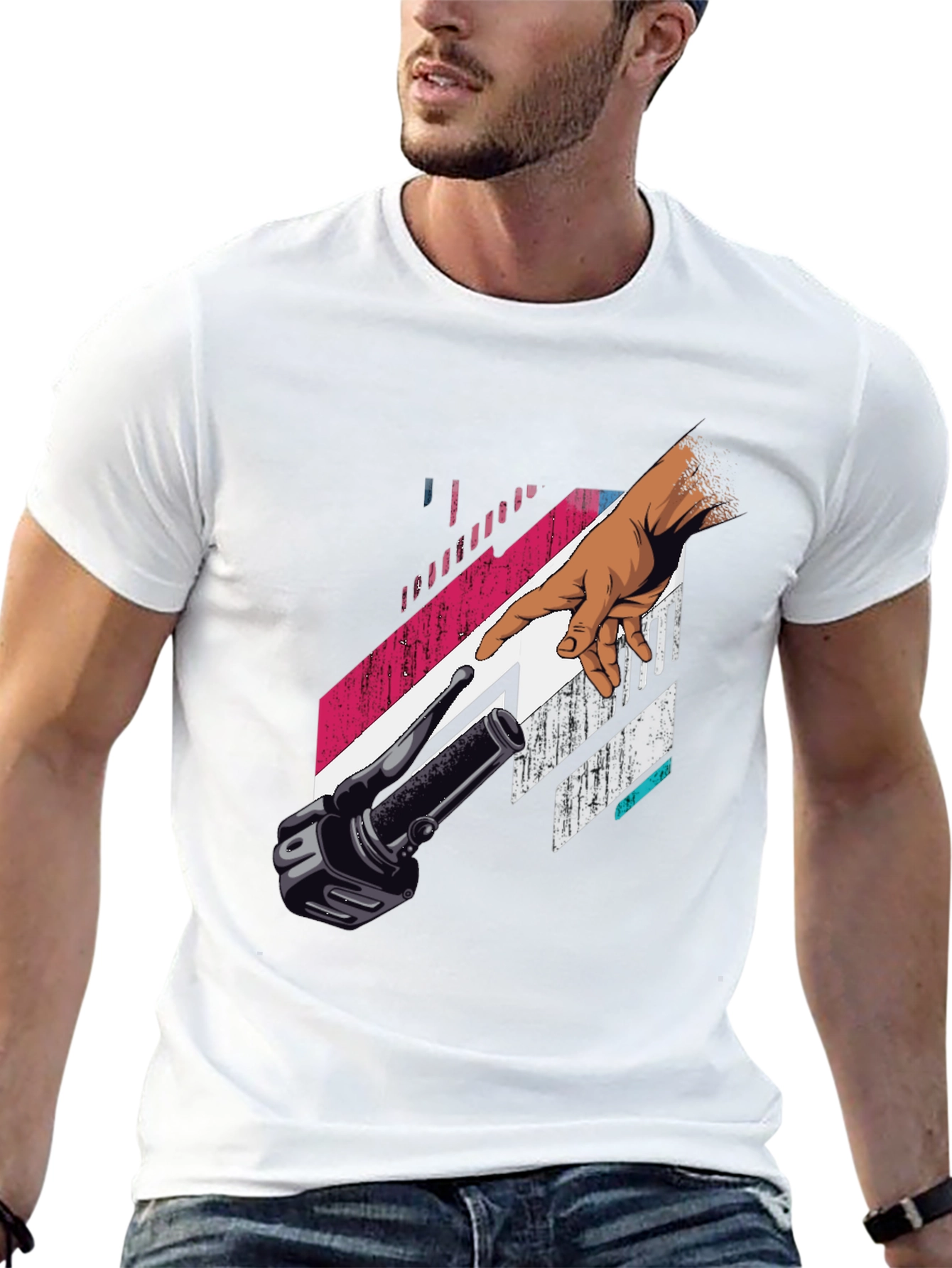 Creation Bike T-Shirt - Black Graphic Tee