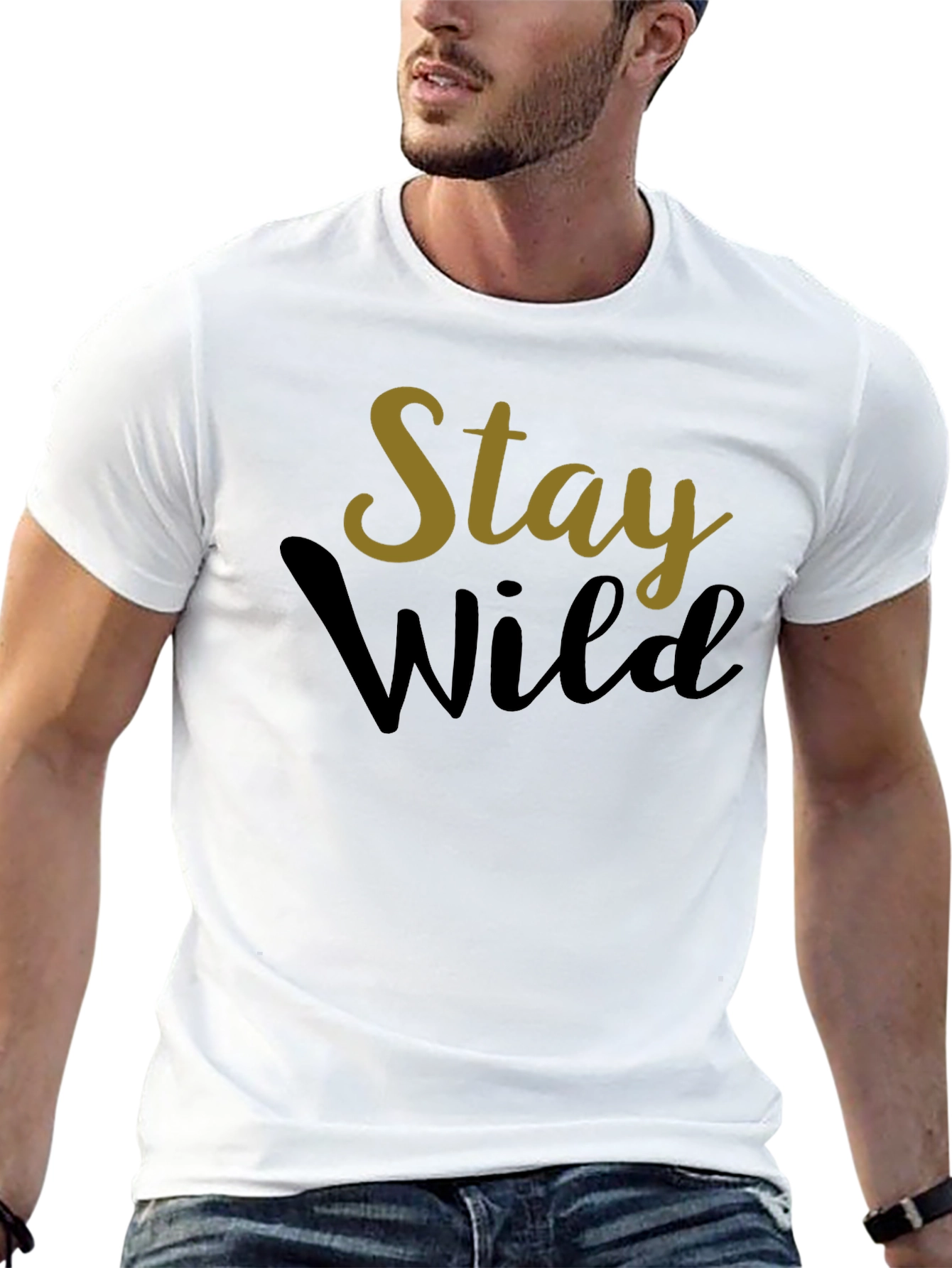 Stay Wild Black Graphic Tee