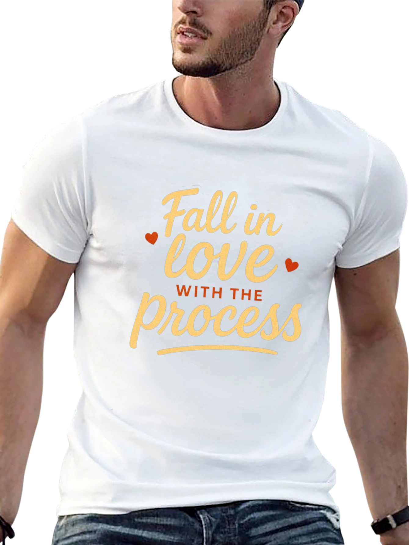 Fall in Love with the Process Black T-Shirt