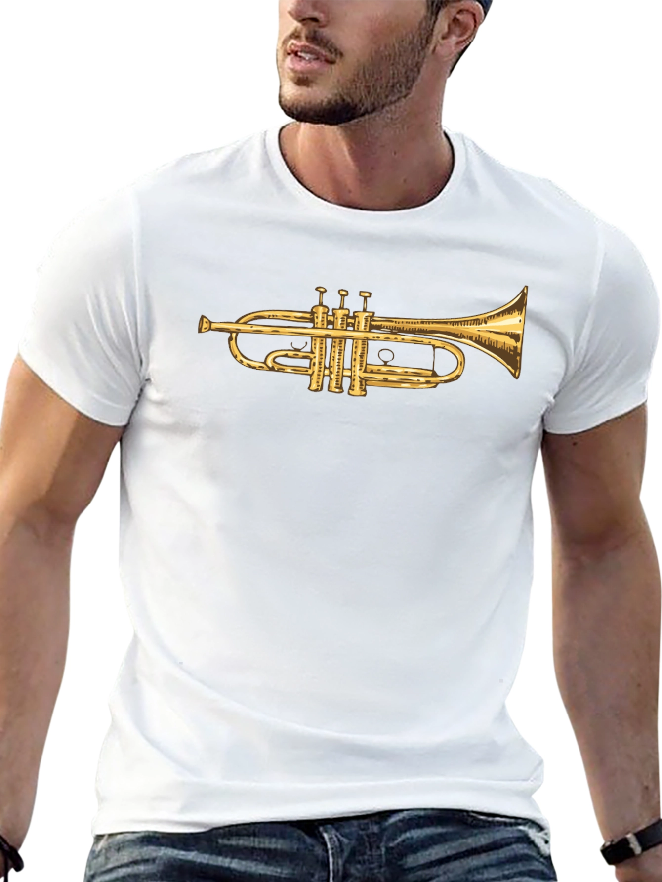 Trumpet Graphic T-Shirt - Musicians Tee