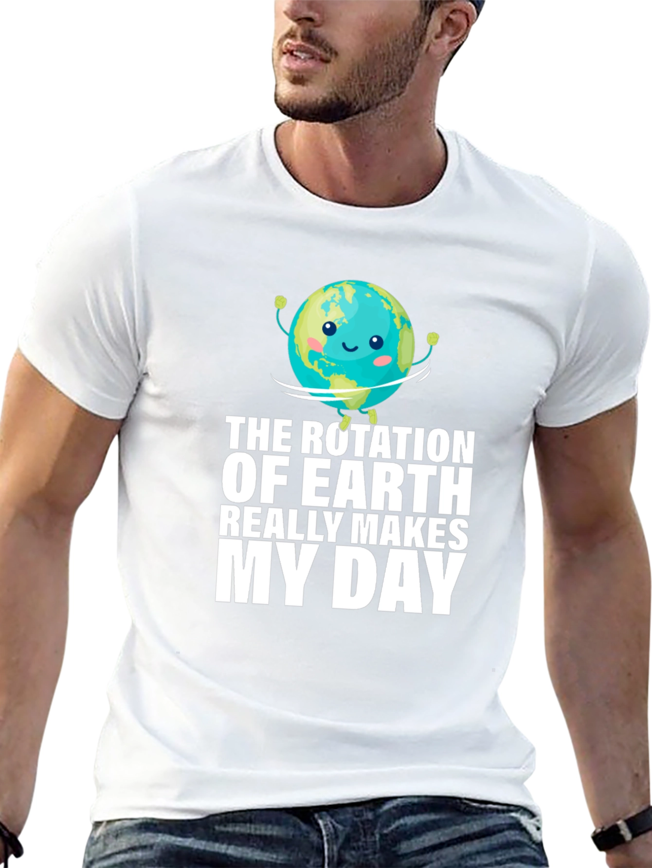 Earth Rotation Makes My Day Graphic T-Shirt