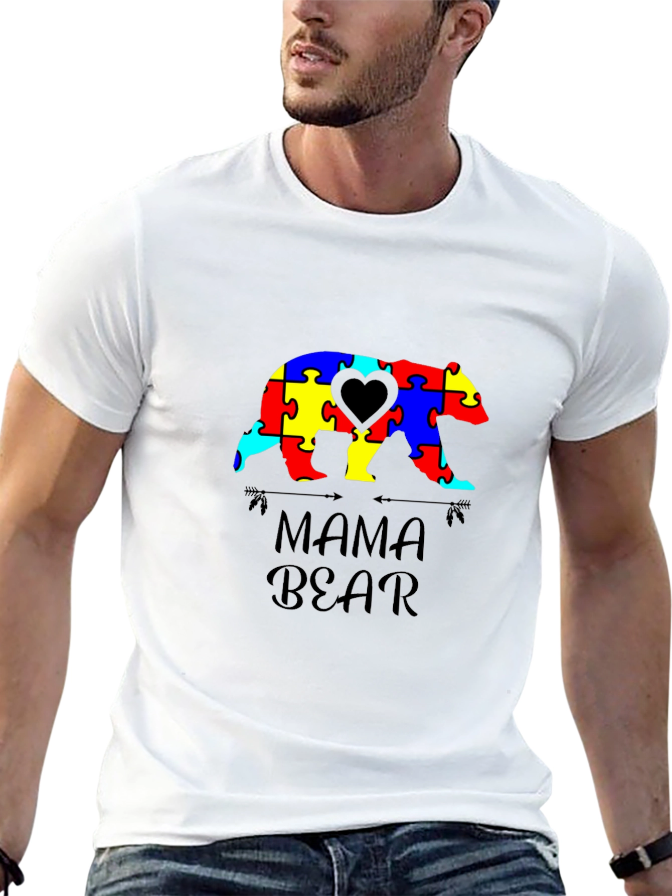 Mama Bear Autism Awareness T-Shirt