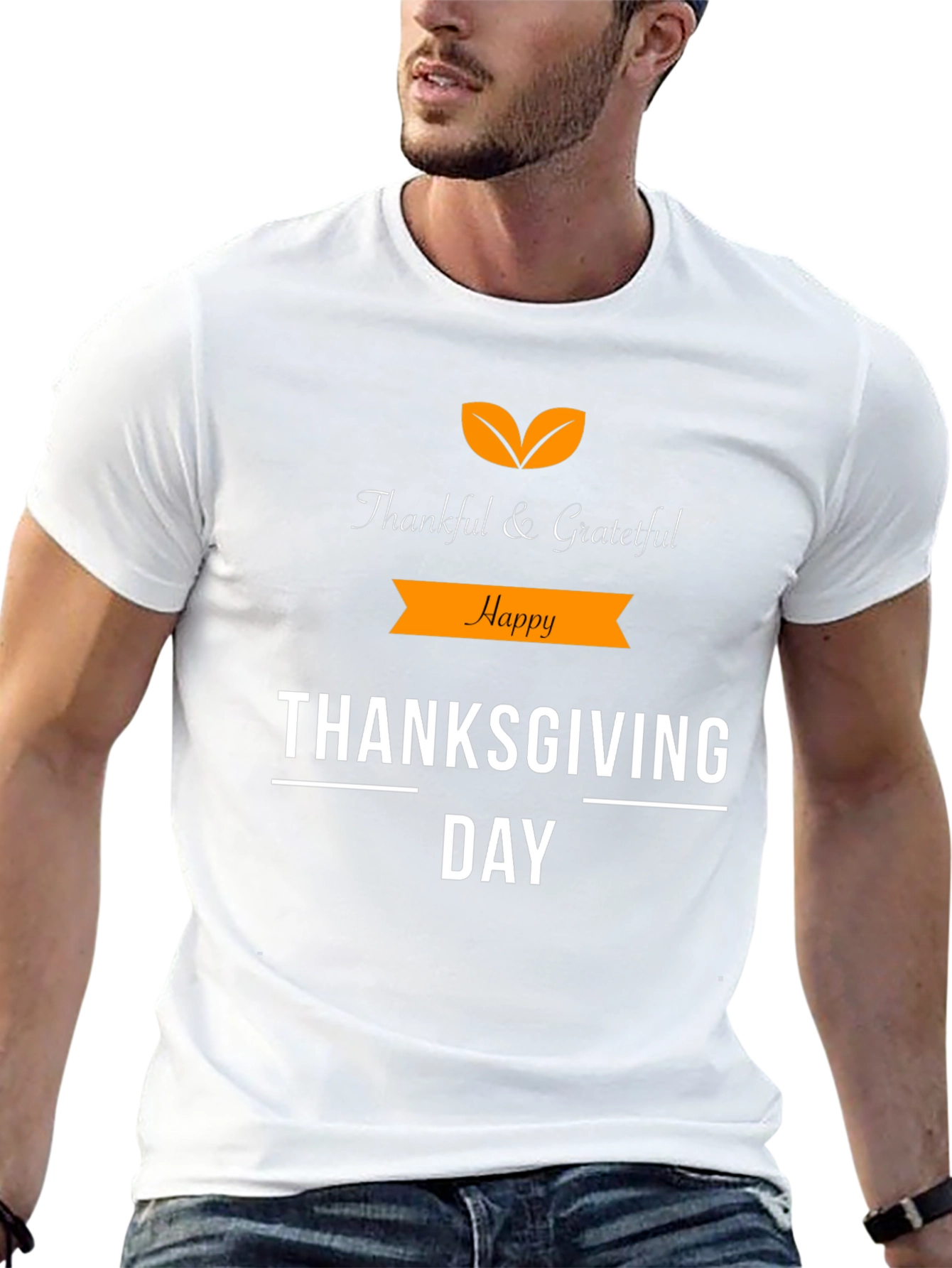 Thankful & Grateful Thanksgiving Day T-Shirt