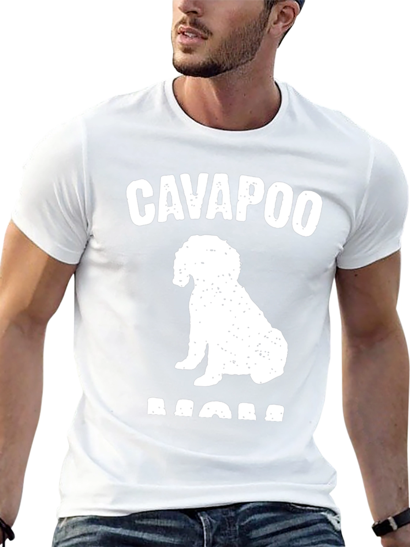 Cavapoo Mom Graphic T-Shirt - Black