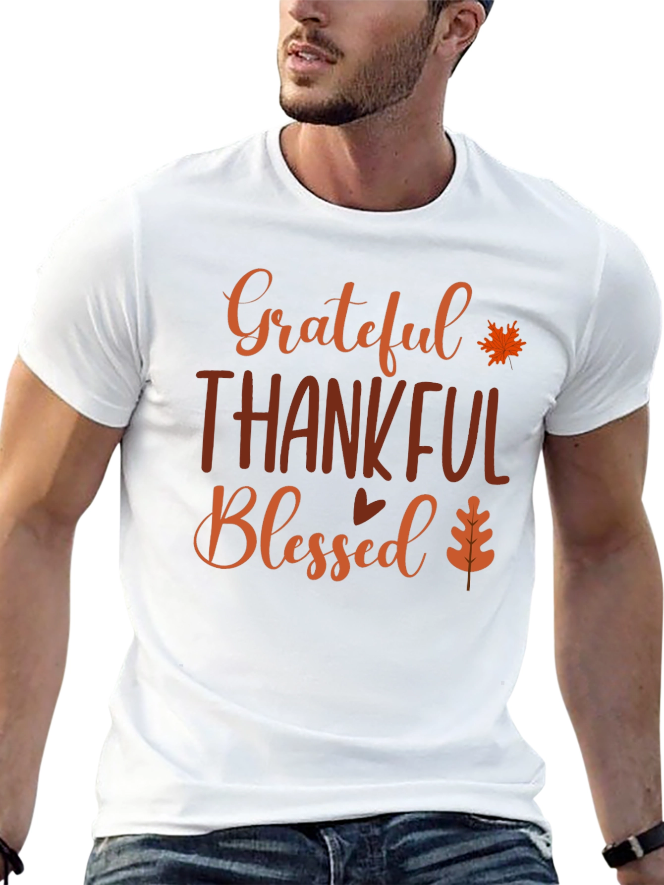 Grateful Thankful Blessed Graphic Tee