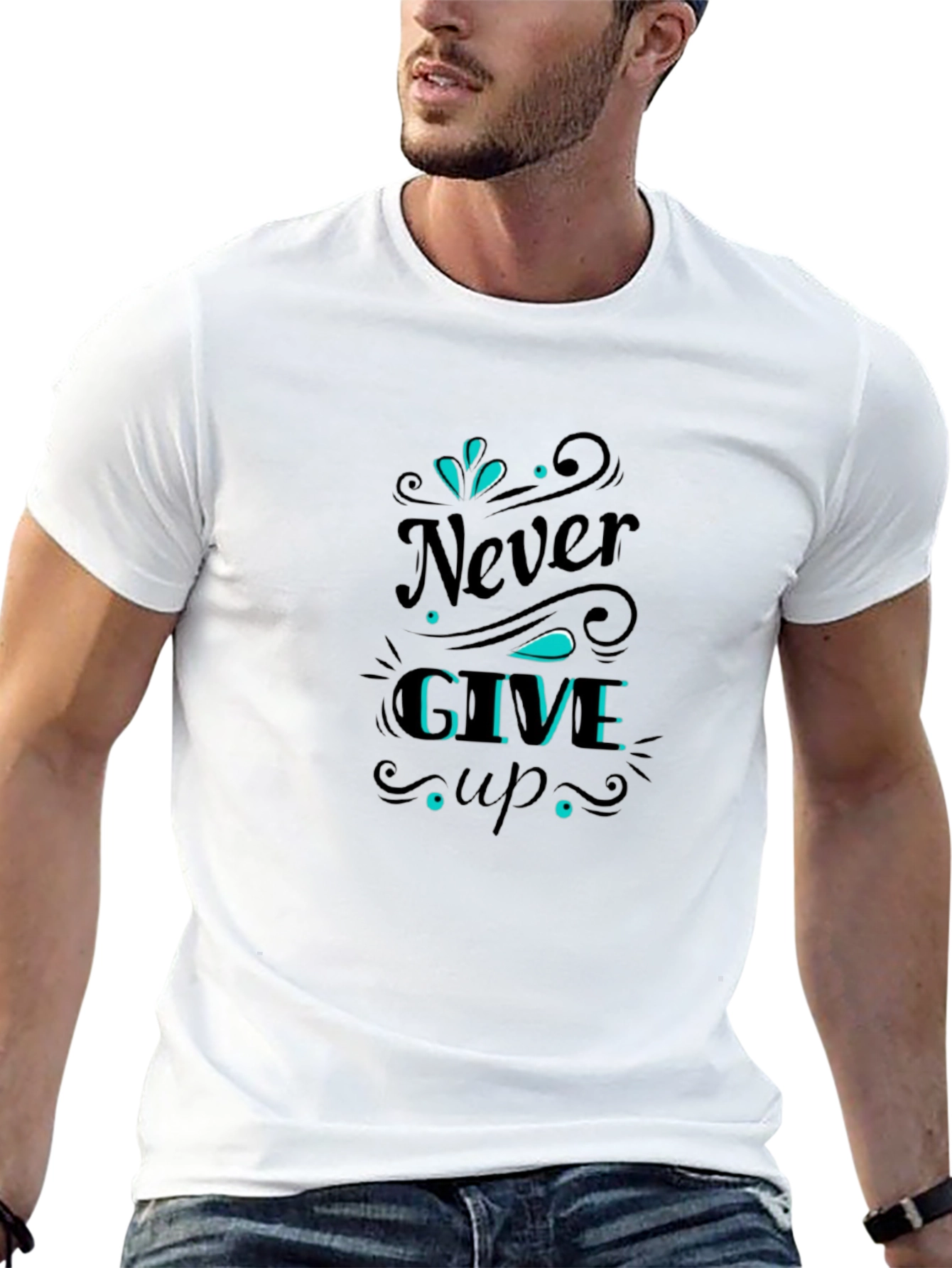 Never Give Up Graphic T-Shirt