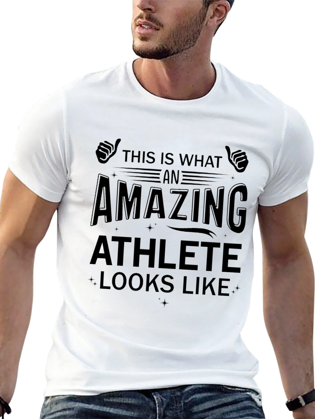 Amazing Athlete Graphic T-Shirt - Black