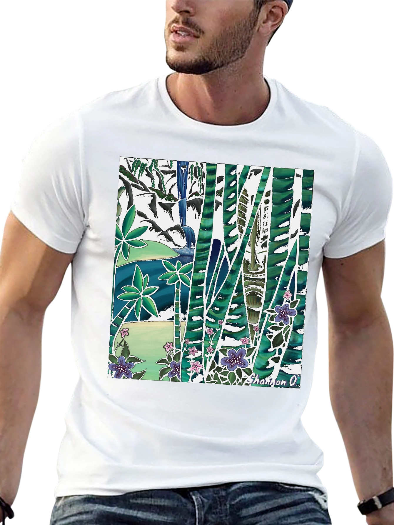Nature Inspired Graphic Print T-Shirt