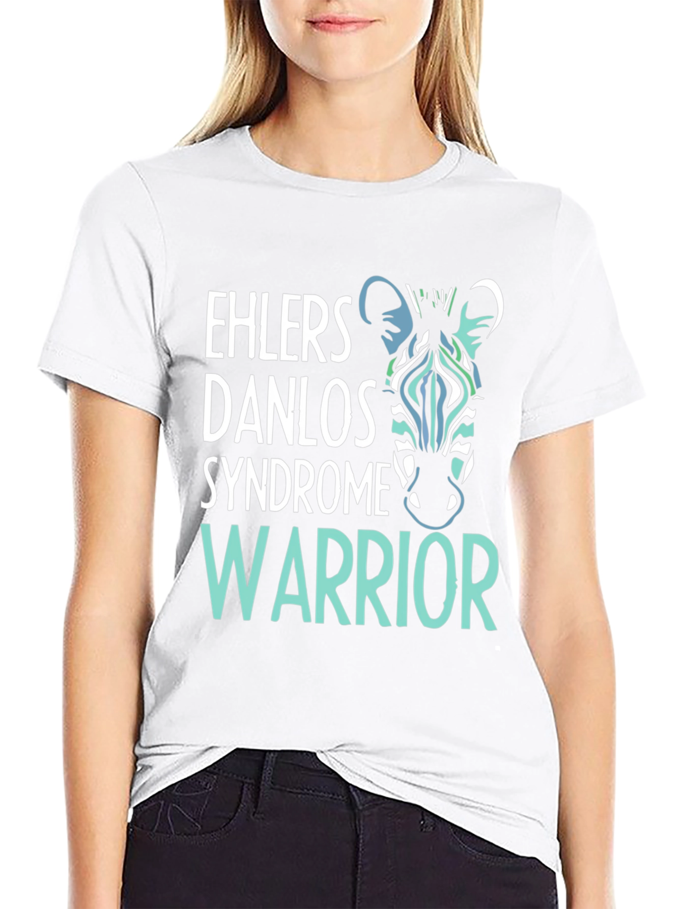 Ehlers Danlos Syndrome Zebra Warrior T-Shirt