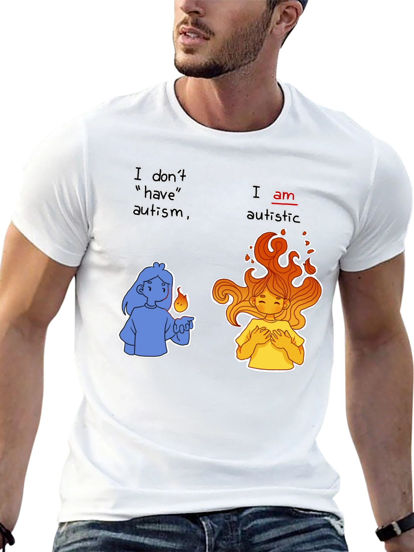 Autistic Pride T-Shirt - I Am Autistic Tee