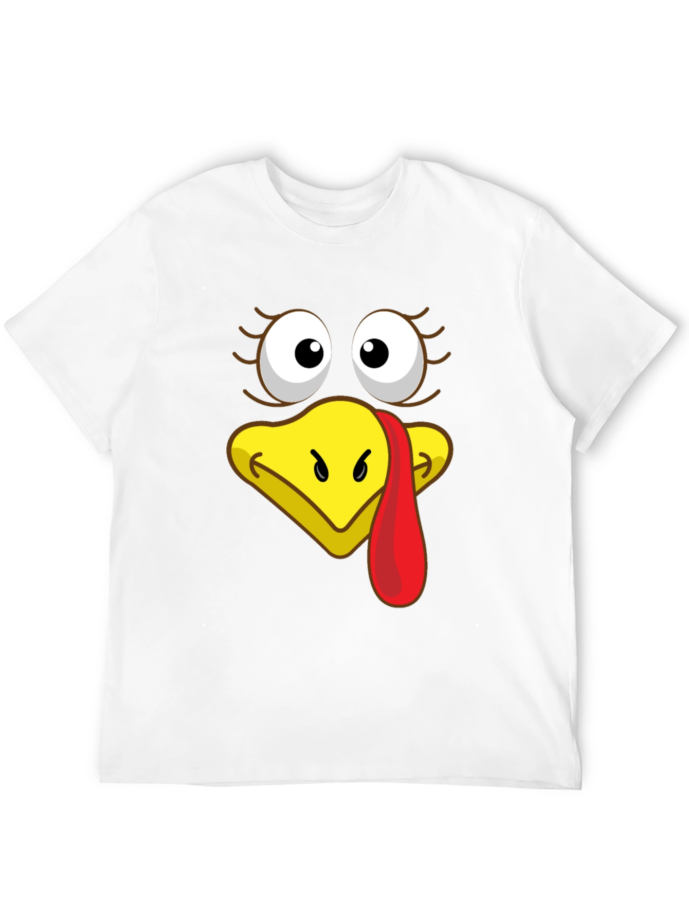 Funny Turkey Face T-Shirt - Thanksgiving Humor