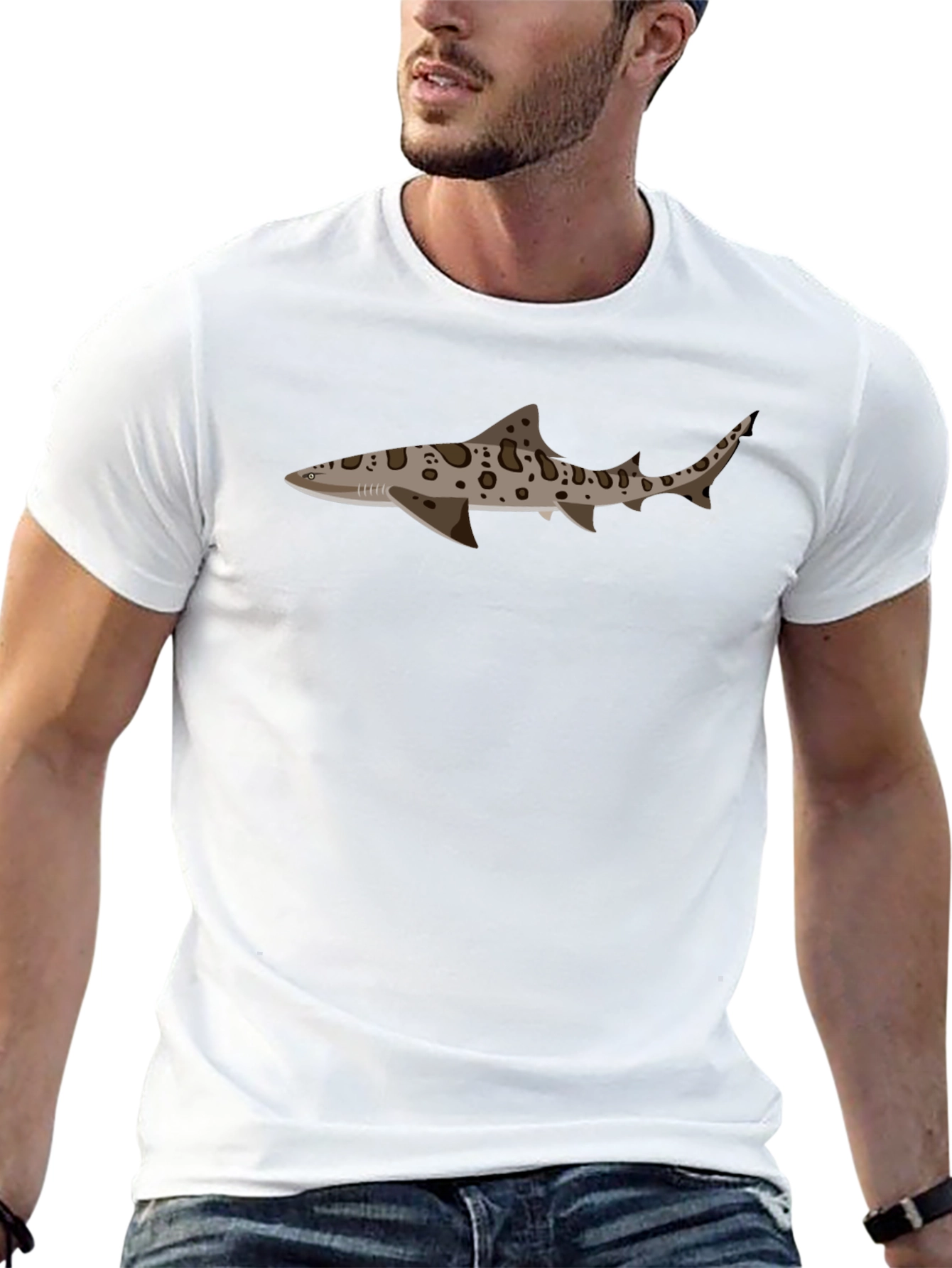 Leopard Shark T-Shirt - Unique Graphic Tee