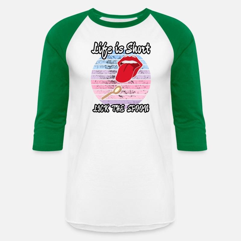 Life is Short Lick The Spoon Funny Kitchen Sign