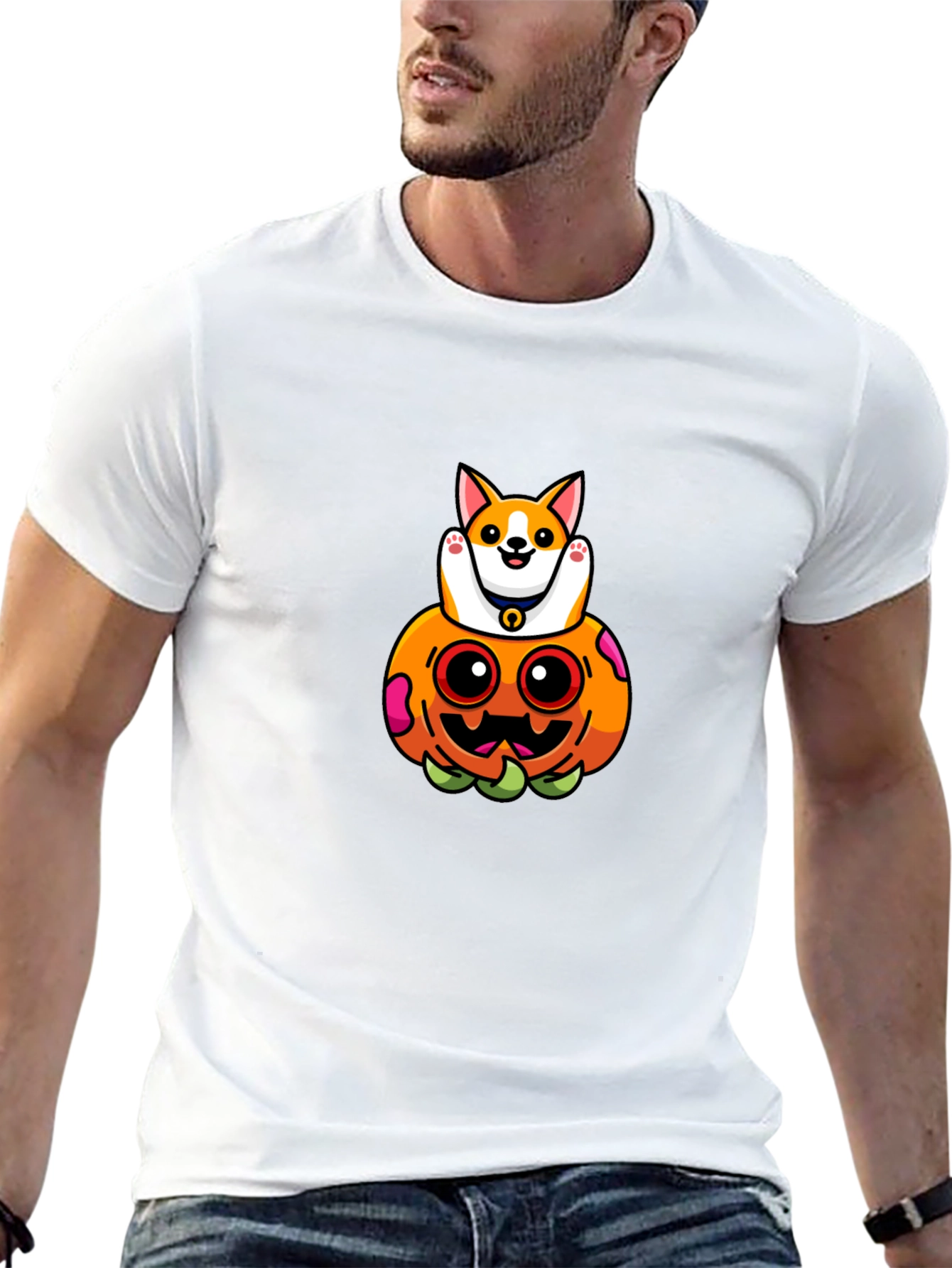 Corgi Pumpkin T-Shirt