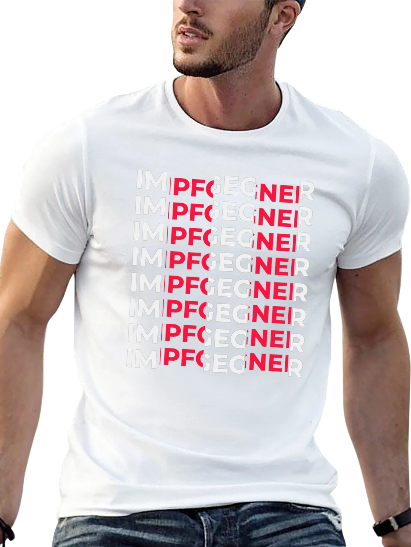 IM PFGEGNER Graphic Tee - Black Crewneck T-Shirt