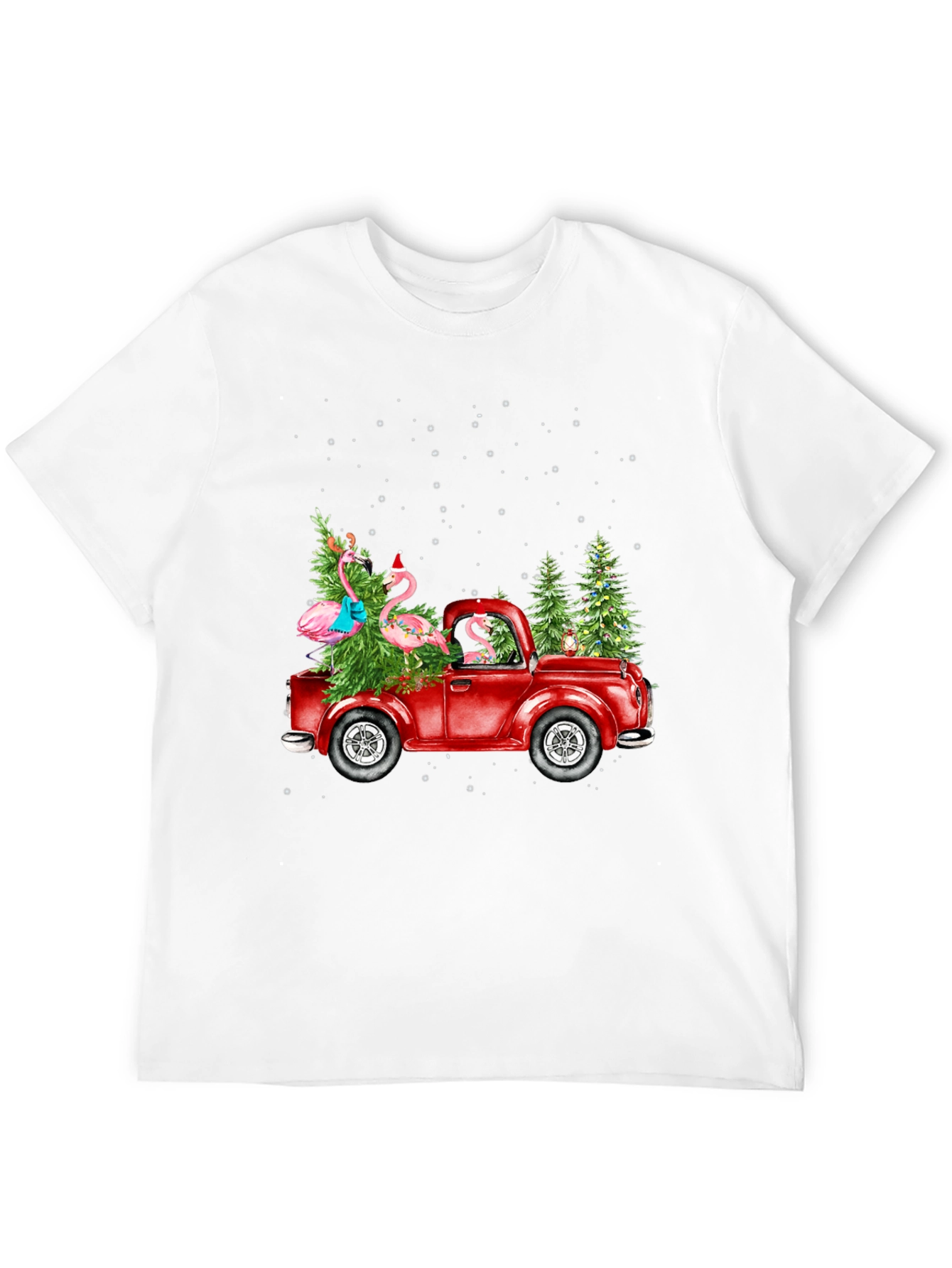 Festive Flamingo Truck Tee