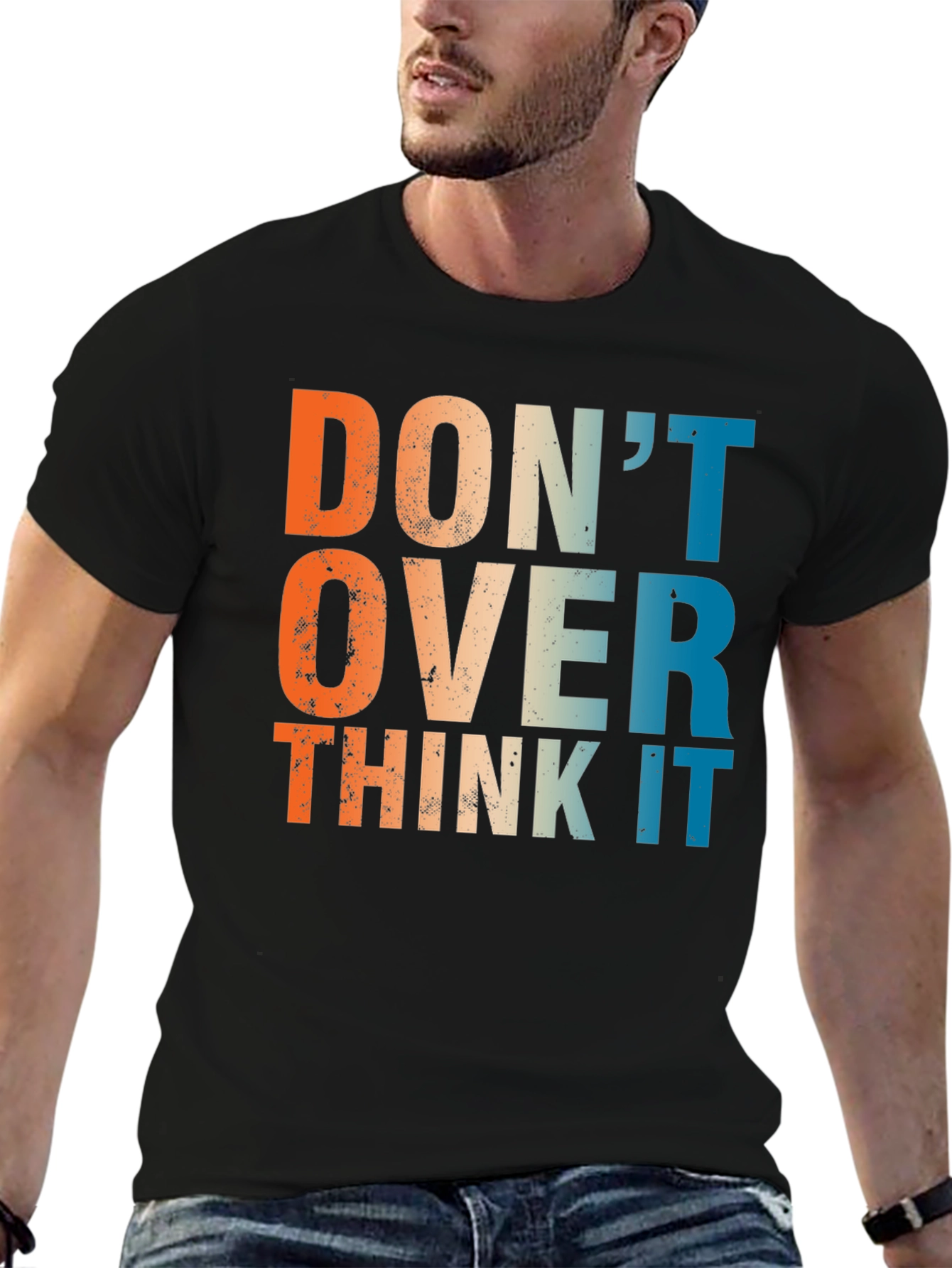 Dont Over Think It - Retro Graphic T-Shirt