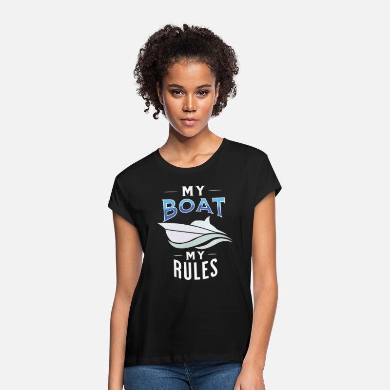 My boat my rules t-shirt for motorboat driver