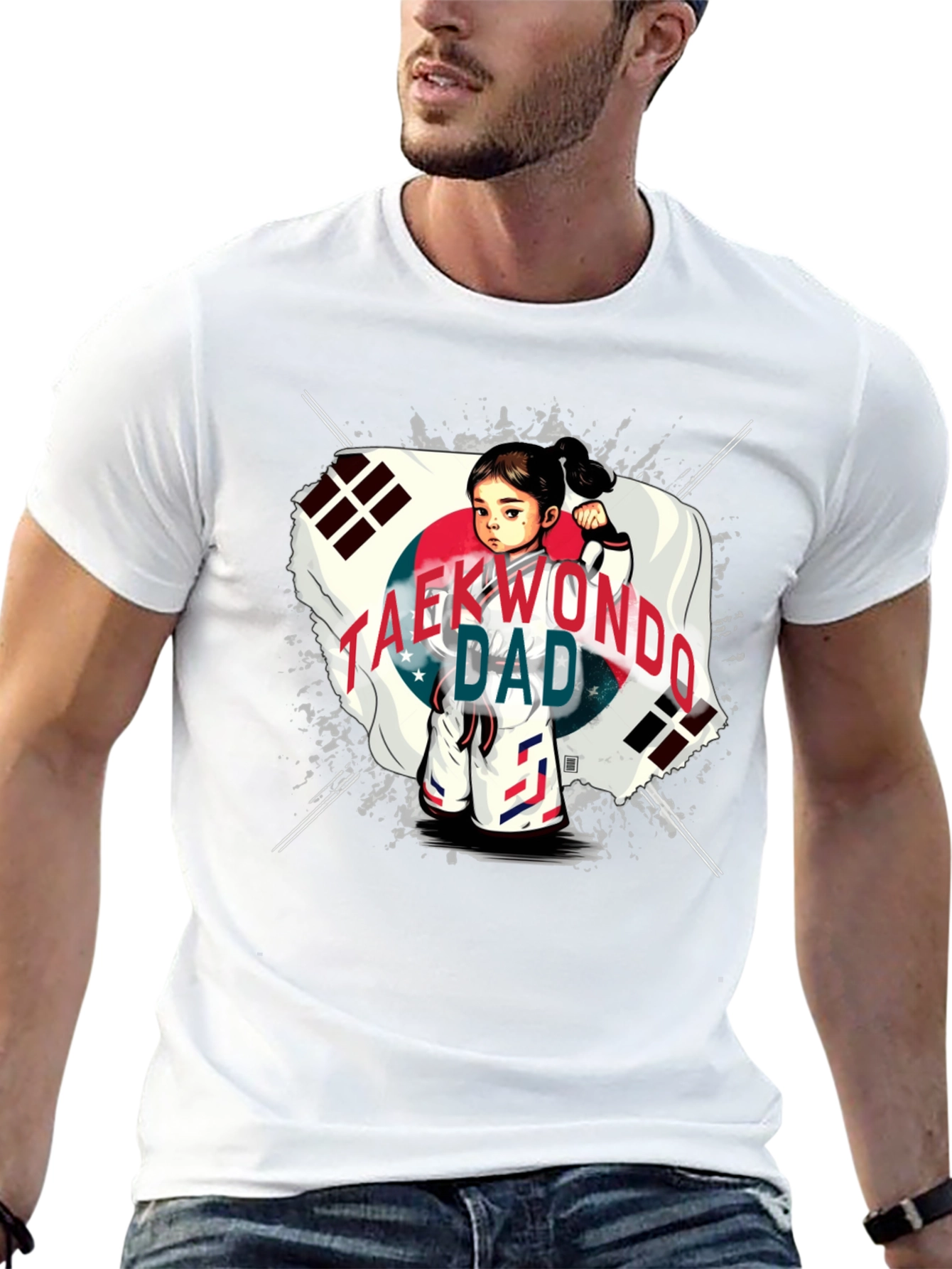 Taekwondo Dad T-Shirt - Korean Pride