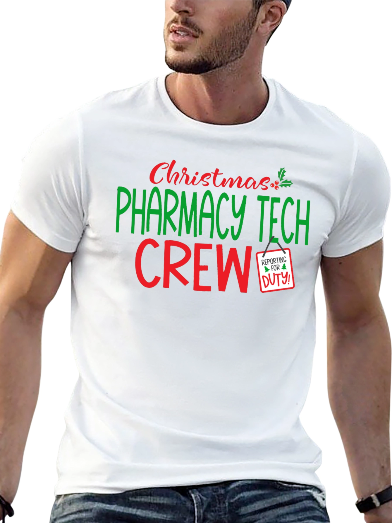 Pharmacy Tech Crew Christmas T-Shirt